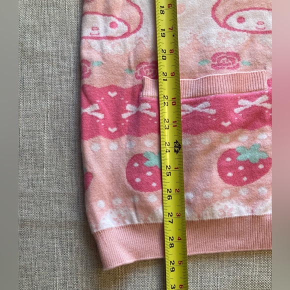 2X Sanrio My Melody Strawberry Patterned Cardigan - Picture 8 of 10